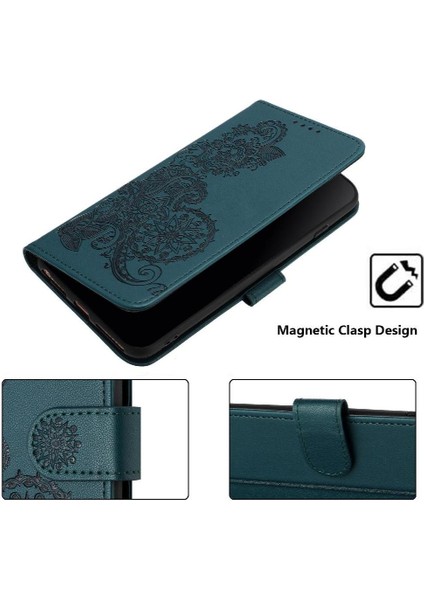 Realme C33 Flip Folio Kitap Pu Deri Manyetik Kapatma ile Flip Case (Yurt Dışından)