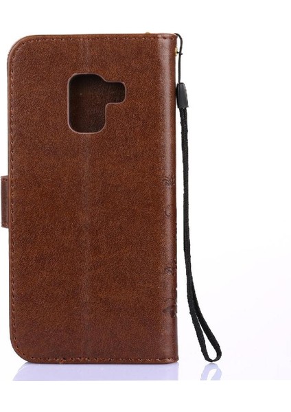Samsung Galaxy A8 2018 Pu Deri Kart Tutucu Kickstand Için Filp Durumda (Yurt Dışından)