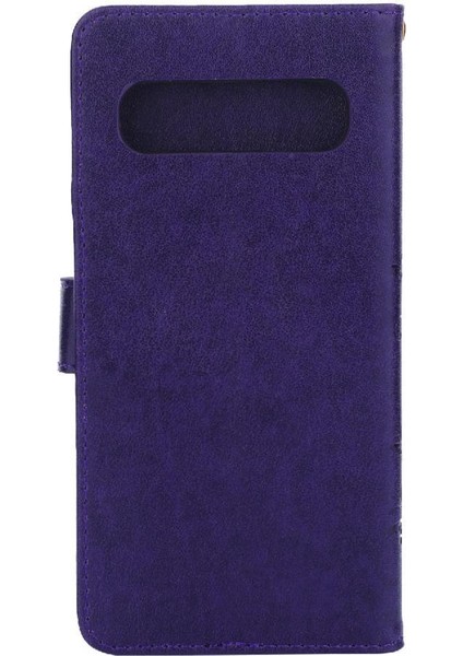 Samsung Galaxy S10 Artı Kickstand Bilek Kayışı Kart Tutucu Pu Için Filp Durumda (Yurt Dışından) indirimleri