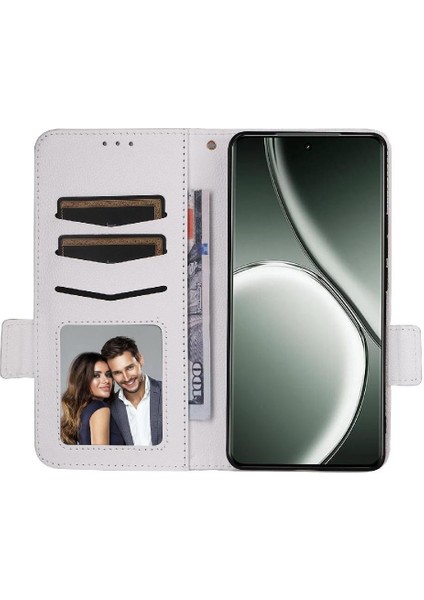 Realme Gt Neo6 Yan Toka Manyetik Kart Yuvaları Tutucu Pu Için Flip Case (Yurt Dışından) modelleri