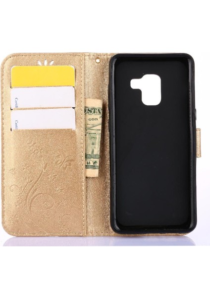 Samsung Galaxy A8 2018 Pu Deri Kart Tutucu Kickstand Için Filp Durumda (Yurt Dışından) modelleri