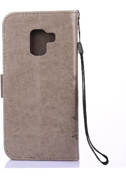 Samsung Galaxy A8 2018 Pu Deri Kart Tutucu Kickstand Için Filp Durumda (Yurt Dışından)