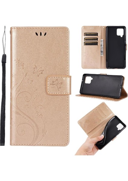 Samsung Galaxy Filp 5g Için Filp Durumda Kart Tutucu Kickstand Bilek Kayışı Pu (Yurt Dışından)