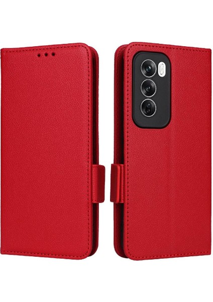 Oppo Oppo 12 5g Için Flip Case Kart Yuvaları Tutucu Yan Toka Cüzdan Pu (Yurt Dışından)