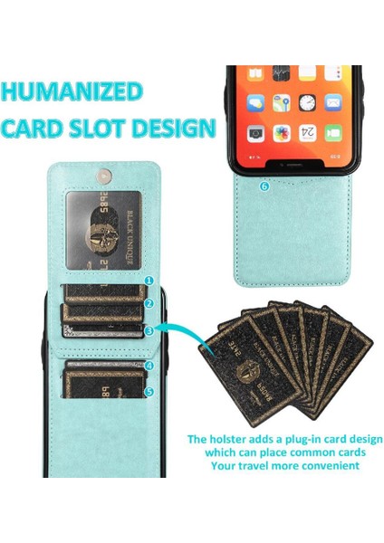 IPhone 11 Pro Max Kart Tutucu Kılıf Cüzdan Manyetik Toka ile Uyumlu (Yurt Dışından) indirimleri