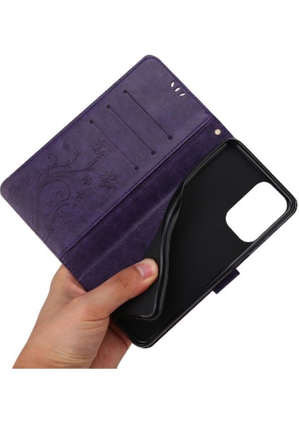Samsung Galaxy M23 Için Filp DURUMDA/M13 Kickstand Kart Tutucu Bilek Kayışı Pu (Yurt Dışından)