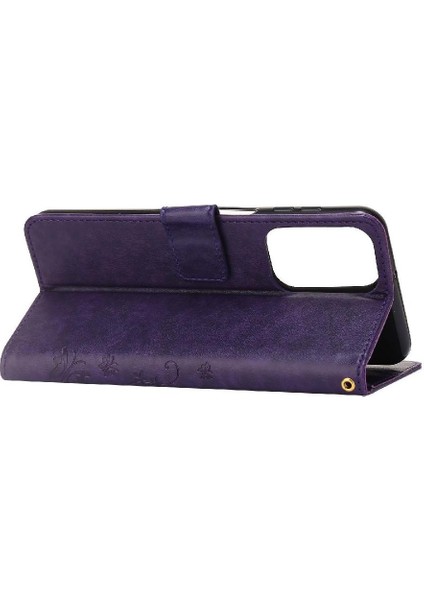 Samsung Galaxy M23 Için Filp DURUMDA/M13 Kickstand Kart Tutucu Bilek Kayışı Pu (Yurt Dışından)