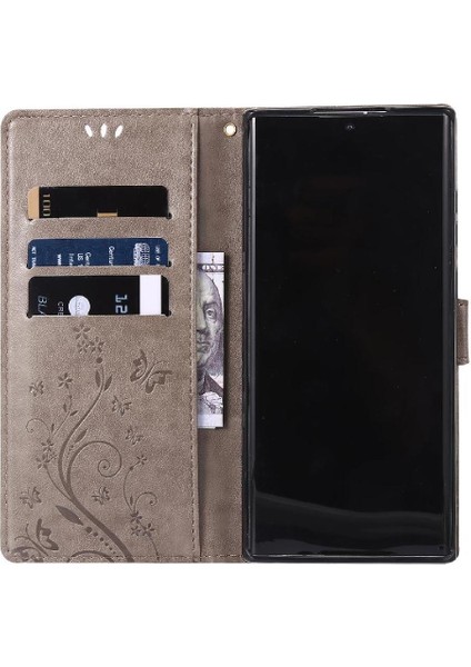 Samsung Galaxy S22 Için Filp Durumda Ultra 5g Bilek Kayışı Kart Tutucu Pu (Yurt Dışından)