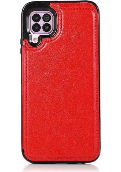 Kart Tutucu Kart Yuvaları Kickstand Pu ile Huawei P40 Lite Için Cüzdan Kılıf (Yurt Dışından) fırsatları