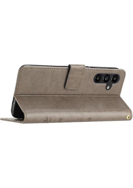 Samsung Galaxy A15 Için Filp Durumda 5g Pu Deri Kart Tutucu Kickstand Bilek (Yurt Dışından)