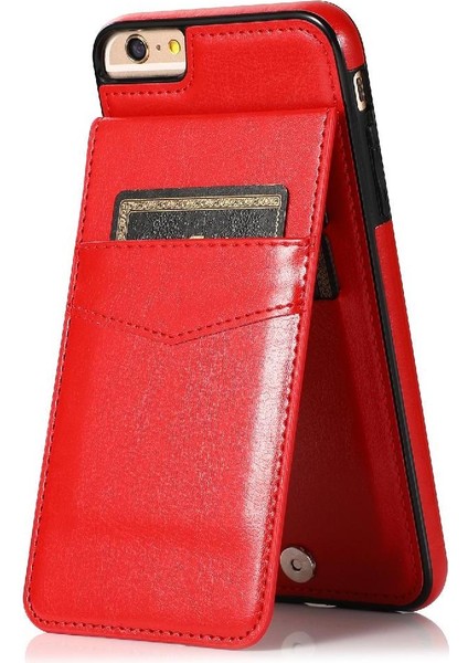 Kredi Kartı Kılıfı ile IPhone 7/8 Manyetik Toka Kickstand ile Uyumlu (Yurt Dışından)