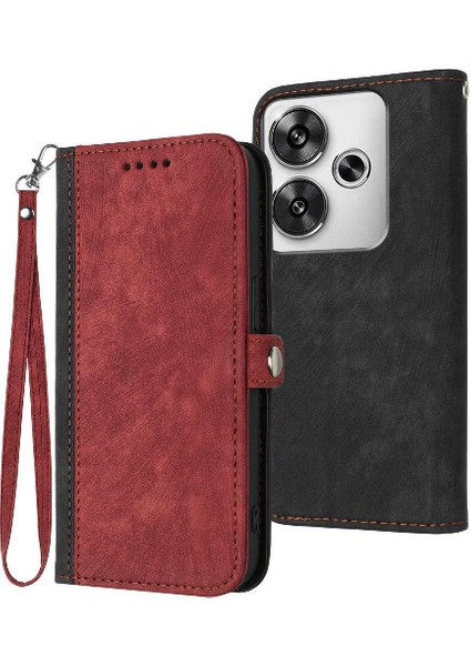 Xiaomi Redmi Turbo 3 Flip Folio Kitap Için Kickstand Koruyucu Cüzdan (Yurt Dışından)