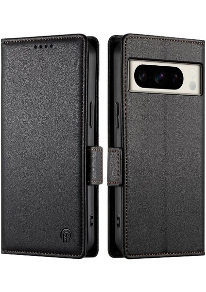 Google Piksel 8 Pro Kart Yuvaları Için Flip Case Cüzdan Günlük Kullanım Iş Çevirme (Yurt Dışından)