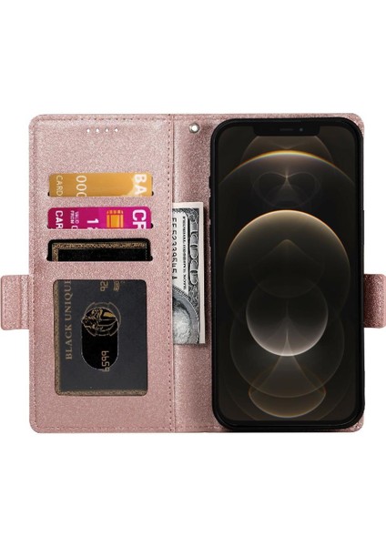 IPhone 12 Için Flip Case Pro Max Günlük Kullanım Flip Cüzdan Kartvizit Yuvaları (Yurt Dışından)