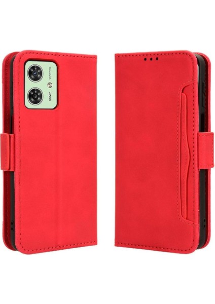 Motorola Moto G54 5g Deri Cüzdan Kapak Manyetik Kapatma Kartı (Yurt Dışından)