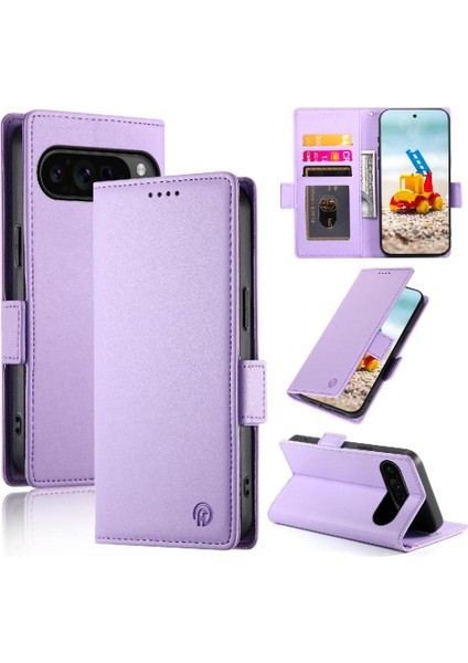 Google Piksel 9 Pro Flip Günlük Kullanım Için Flip Case Iş Cüzdan Kart Yuvaları (Yurt Dışından)