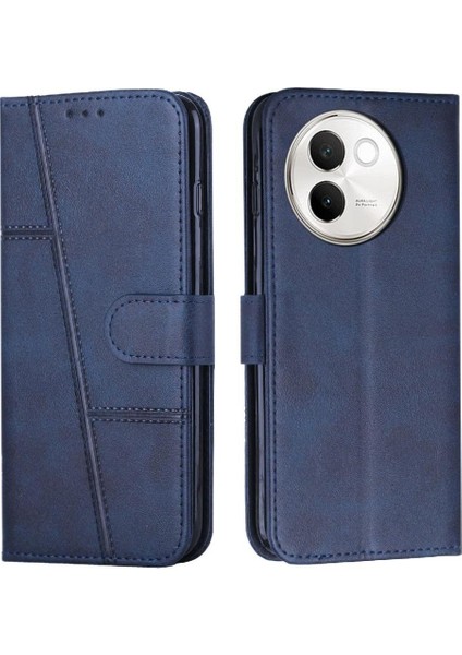 Vıvo V30E 5g Için Flip Case Kickstand Pu Deri Yan Toka Tam Kart (Yurt Dışından)