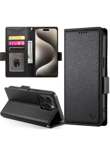IPhone 15 Için Flip Case Pro Kart Yuvaları Iş Günlük Kullanım Cüzdan Flip (Yurt Dışından) indirimleri