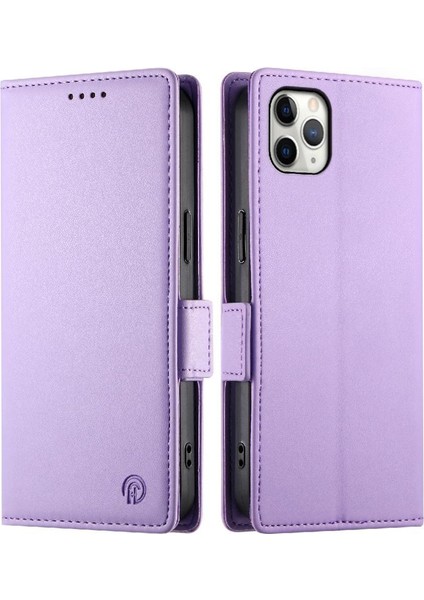 IPhone 11 Için Flip Case Pro Max Cüzdan Kartvizit Yuvaları Günlük Kullanım Flip (Yurt Dışından)