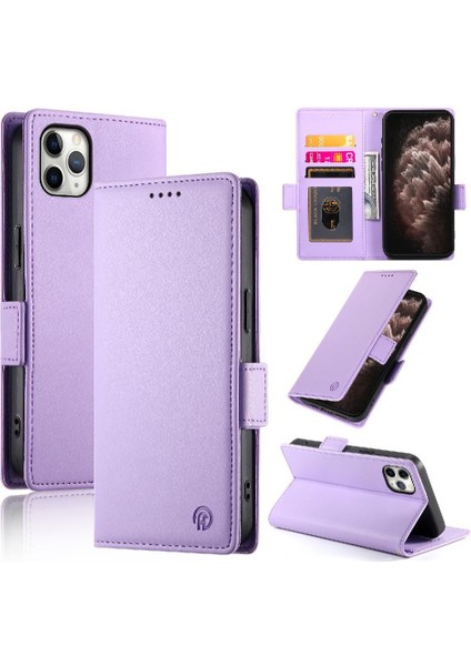 IPhone 11 Için Flip Case Pro Max Cüzdan Kartvizit Yuvaları Günlük Kullanım Flip (Yurt Dışından)