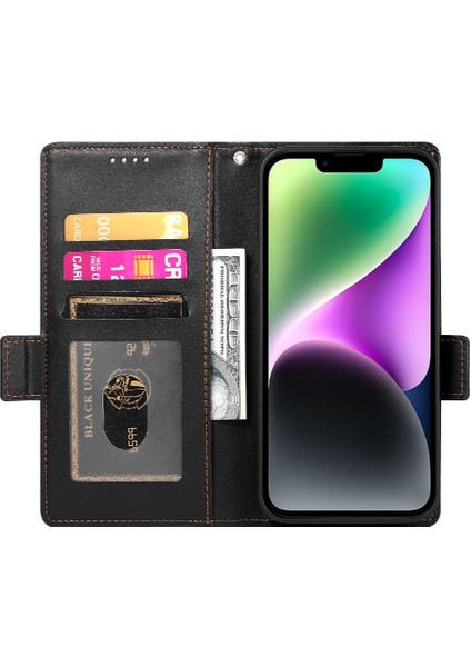 IPhone 14 Cüzdan Günlük Kullanım Için Flip Case Kartvizit Yuvaları (Yurt Dışından) fırsatları