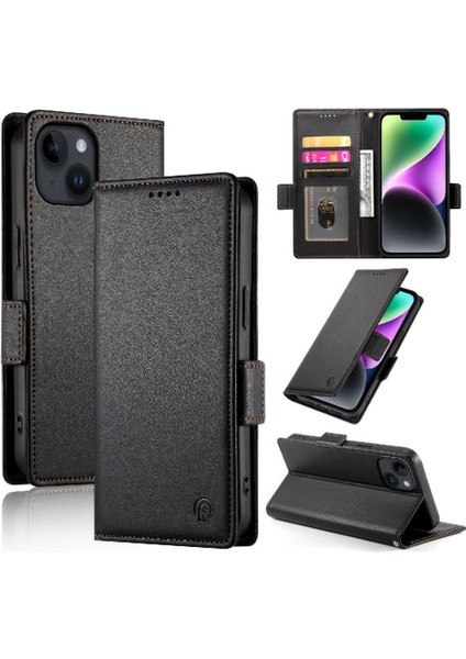 IPhone 14 Cüzdan Günlük Kullanım Için Flip Case Kartvizit Yuvaları (Yurt Dışından) indirimleri