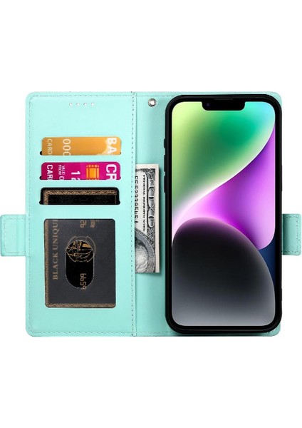 IPhone 14 Cüzdan Günlük Kullanım Için Flip Case Kartvizit Yuvaları (Yurt Dışından) modelleri