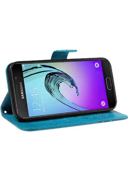 Mays Shop Samsung Galaxy A3 Için Flip Case 2016 Ayrılabilir El Kayışı Kabartmalı Yüksek (Yurt Dışından)