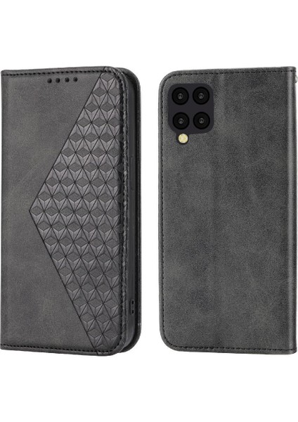 Samsung Galaxy A12 5g Standı Için Flip Case Günlük Kullanım Eşkenar Dörtgen Şekli El (Yurt Dışından)