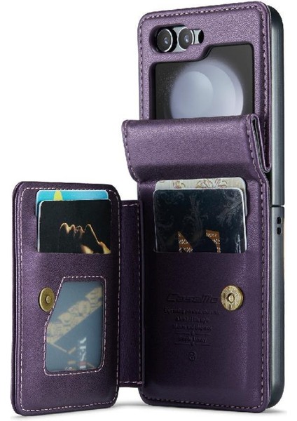 Samsung Galaxy Z Flip 6 5g Pu Deri Ince Kılıf Için Caseme Cüzdan Kılıf (Yurt Dışından)