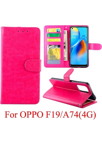 Oppo A74 Darbeye Kickstand Kart Tutucu Manyetik Kapatma Için Flip Case (Yurt Dışından)