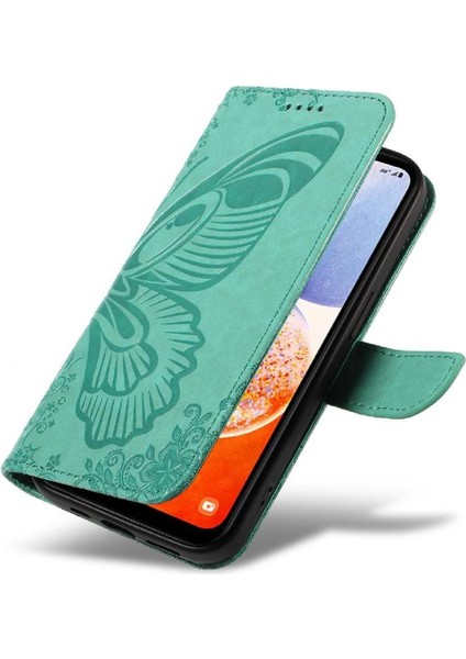 Samsung Galaxy M15 Için Flip CASE/F15 Ayrılabilir El Kayışı Kabartmalı Yüksek (Yurt Dışından)