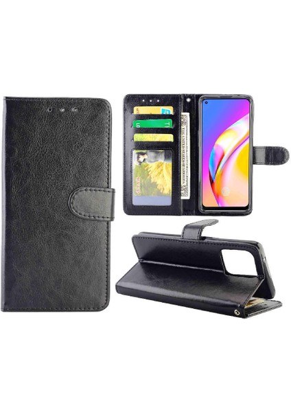 Oppo A94 4g Için Flip Case Kickstand Pu Deri Kart Tutucu Darbeye (Yurt Dışından)