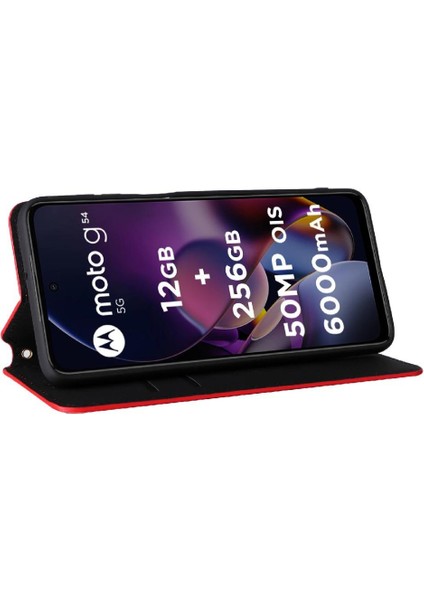 Motorola Moto G54 5g Pu Deri Kart Yuvaları Tutucu Manyetik 3D (Yurt Dışından) modelleri