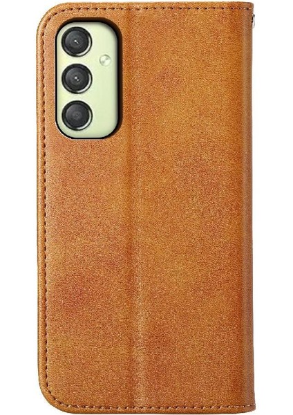 Samsung Galaxy A25 Cüzdan Standı Için Flip Case El Kayışı Eşkenar Dörtgen Şekli Kullanımı (Yurt Dışından)