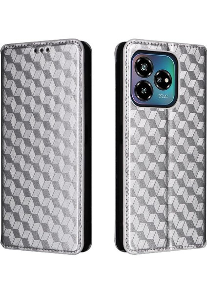 Zte Axon 60 Lite Kart Yuvaları Tutucu Manyetik Kapatma Cüzdan Pu (Yurt Dışından)