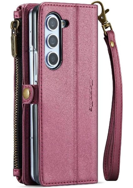 Samsung Galaxy Z Için Crossbody Durumda Kat 6 5g Kılıf Cüzdan Rfıd Engelleme (Yurt Dışından)