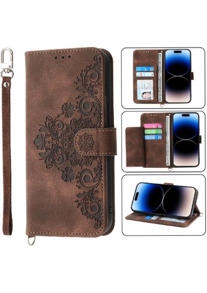 IPhone Se 4 Darbeye Dayanıklı Kabartmalı Çoklu Kredi Kartı Yuvaları Için Flip Case (Yurt Dışından)