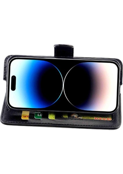 IPhone 14 Için Flip Case Pro Kickstand Kart Tutucu Pu Deri Manyetik (Yurt Dışından) fırsatları