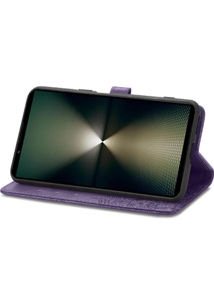 Sony Xperia 1 Vı Flip Kapak Için Flip Case Basit Iş Deri Kılıf (Yurt Dışından) modelleri