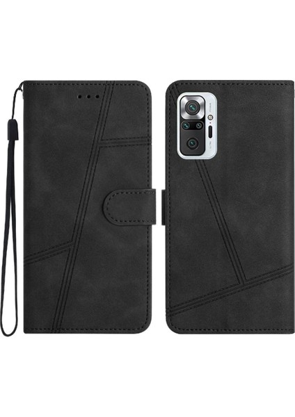 Xiaomi Redmi Not 10 Pro Için Flip Case Kart Yuvaları Tutucu Manyetik Bilek Pu (Yurt Dışından)