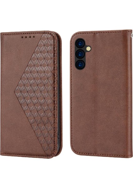 Samsung Galaxy A24 4g Eşkenar Dörtgen Şekli Günlük Kullanım El Kayışı Için Flip Case (Yurt Dışından)