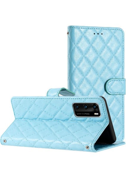 Huawei P40 Için Flip Case Pu Deri Cüzdan Tpu Darbeye Kickstand Kart (Yurt Dışından)
