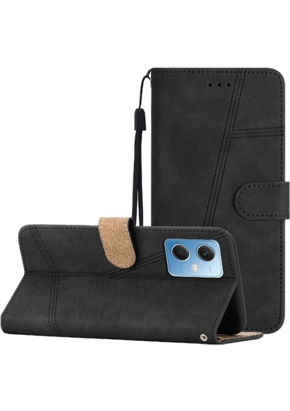 Xiaomi Poco X5 Cüzdan Için Flip Case Pu Deri Flip Folio Bilek Kayışı Tam (Yurt Dışından)