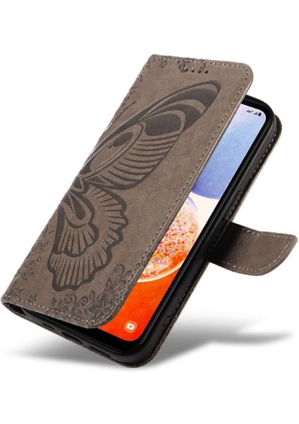 Kredi Kartı Yuvası Kabartmalı Yüksek ile Samsung Galaxy Credit 5g Için Flip Case (Yurt Dışından)