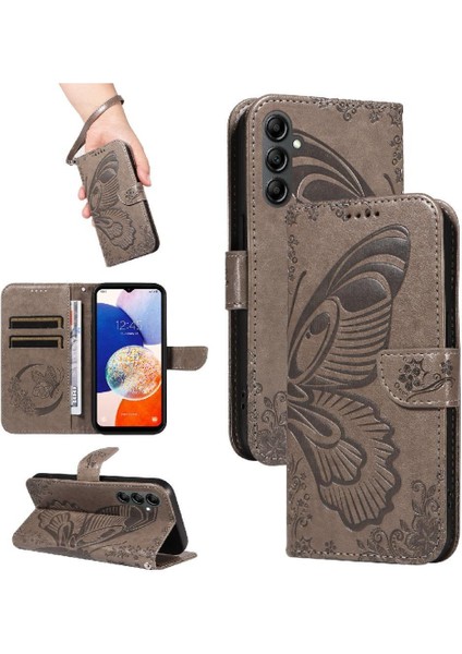 Kredi Kartı Yuvası Kabartmalı Yüksek ile Samsung Galaxy Credit 5g Için Flip Case (Yurt Dışından)