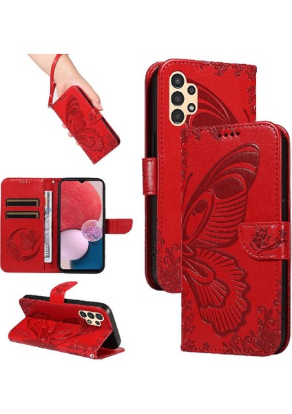 Kredi Kartı Yuvası Ayrılabilir El ile Samsung Galaxy A13 5g Için Flip Case (Yurt Dışından)