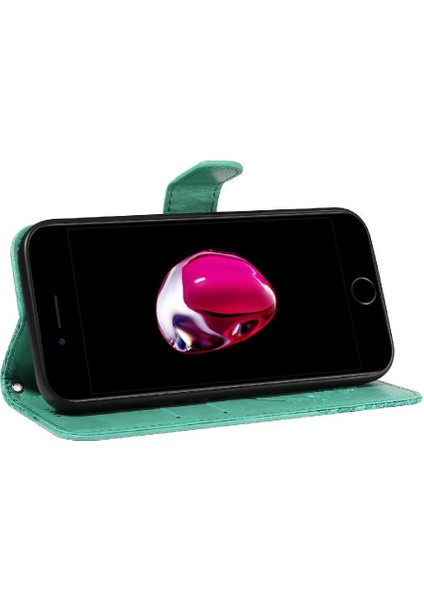 IPhone 6 Için Flip Case Artı/6s Artı Kredi Kartı Yuvası ile Kabartmalı El (Yurt Dışından) modelleri
