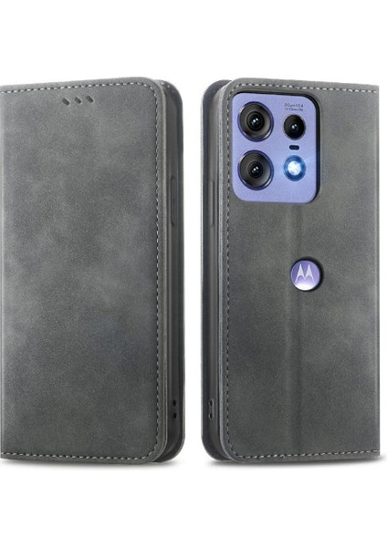Motorola Kenar 50 Pro Flip Kapak Için Flip Case Basit Iş Cüzdan Kılıf (Yurt Dışından)