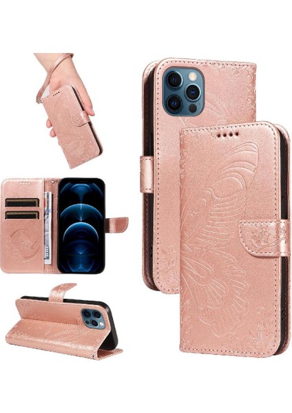 Kredi Kartı Yuvası Ayrılabilir El Kayışı ile IPhone 13 Pro Için Flip Case (Yurt Dışından)